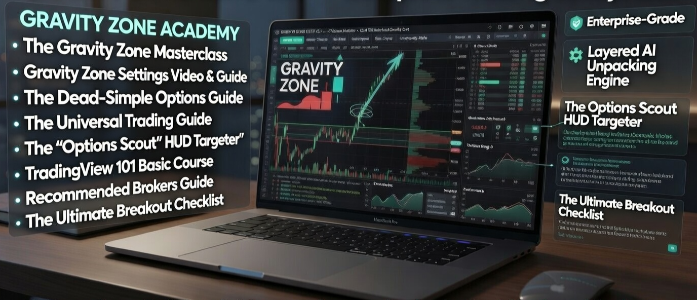 The Gravity Zone Academy: the masterclass, the guides and the indicator